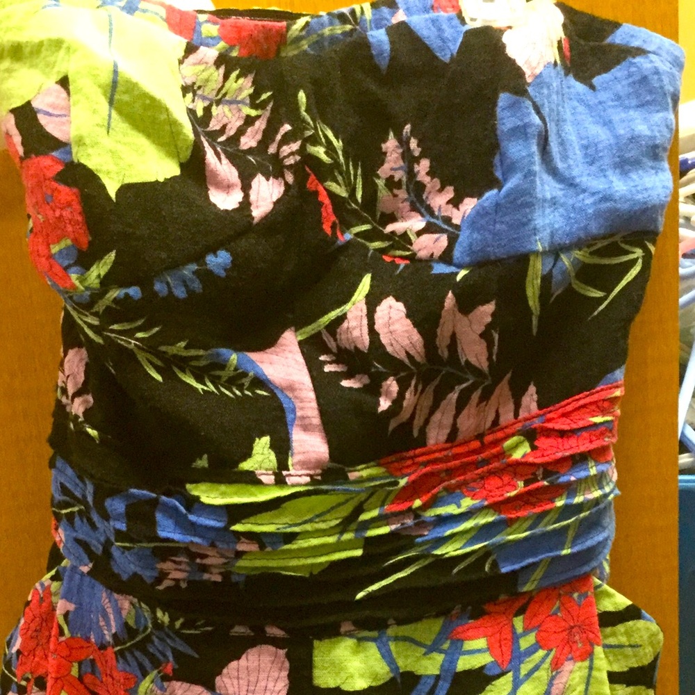 Strapless romper